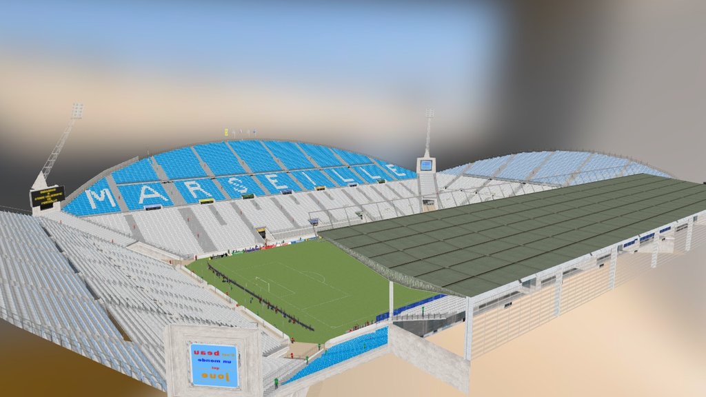 Stade Velodrome France 98 3d model