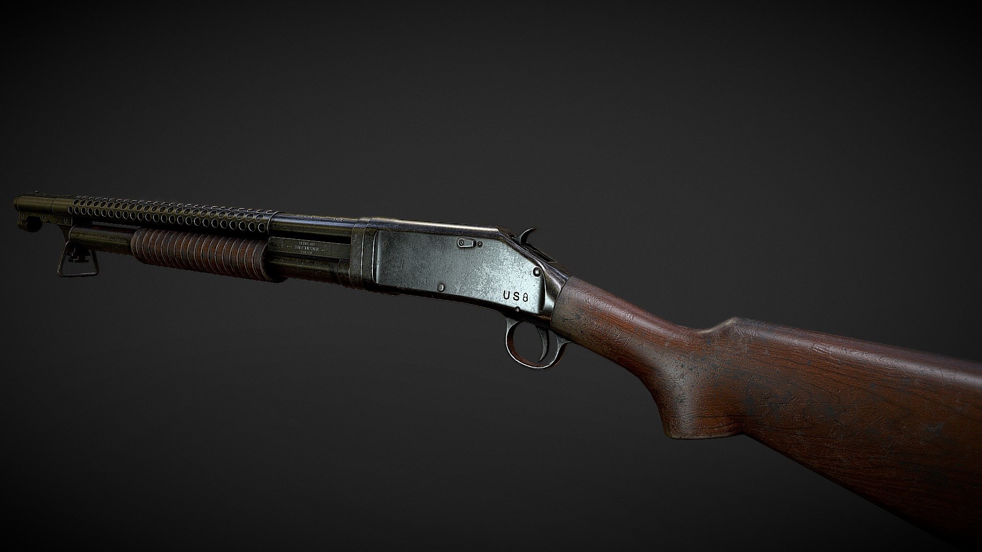 WINCHESTER 1897 3d model