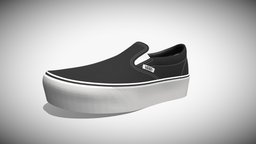 Vans Classic Slip-On Platform Black And White