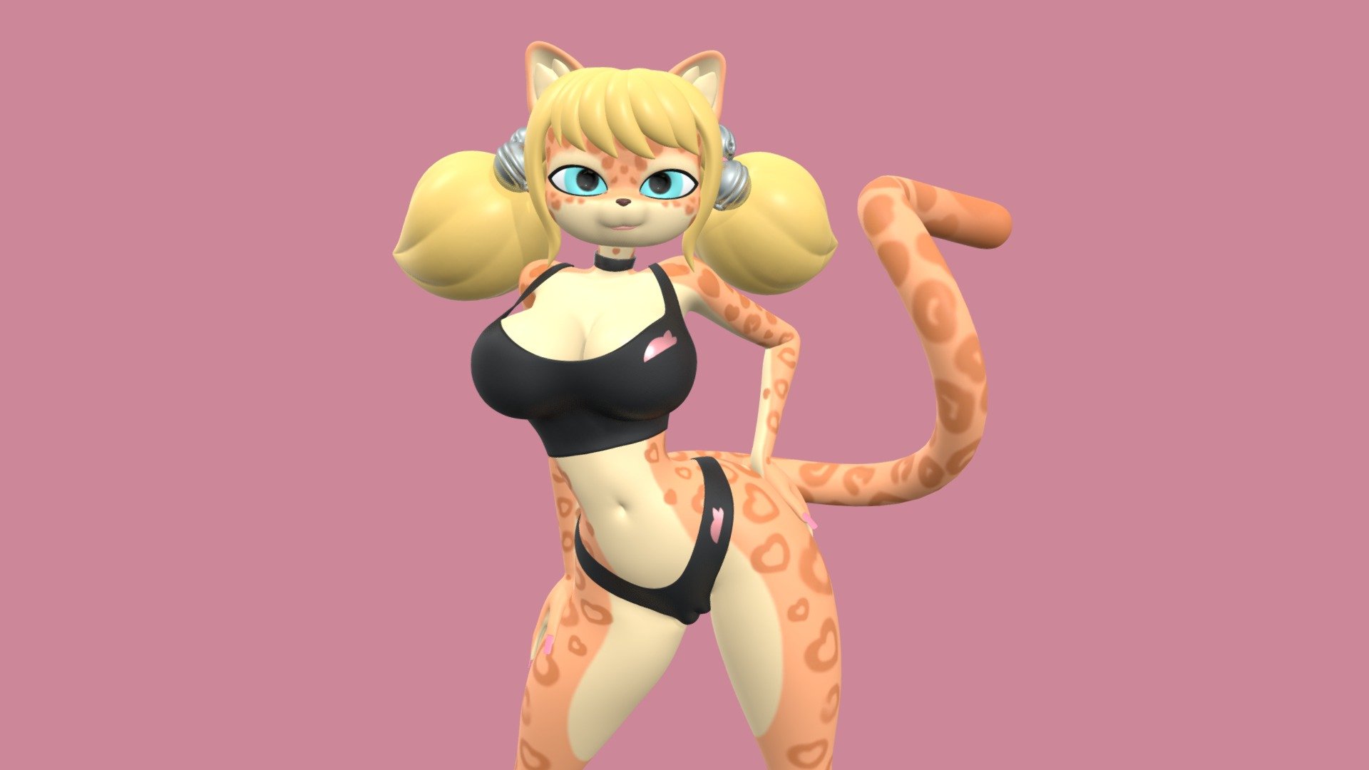 Dita the jaguar 3d model