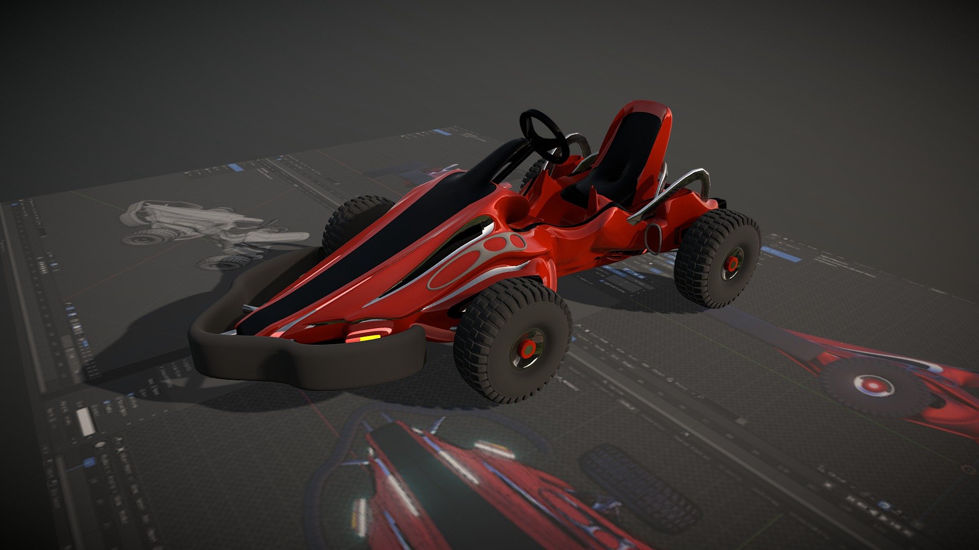 GO-KART MODEL 3d model