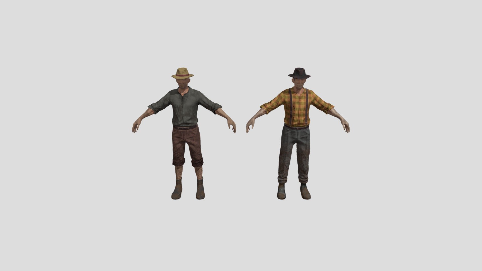 farmer npc 3d model