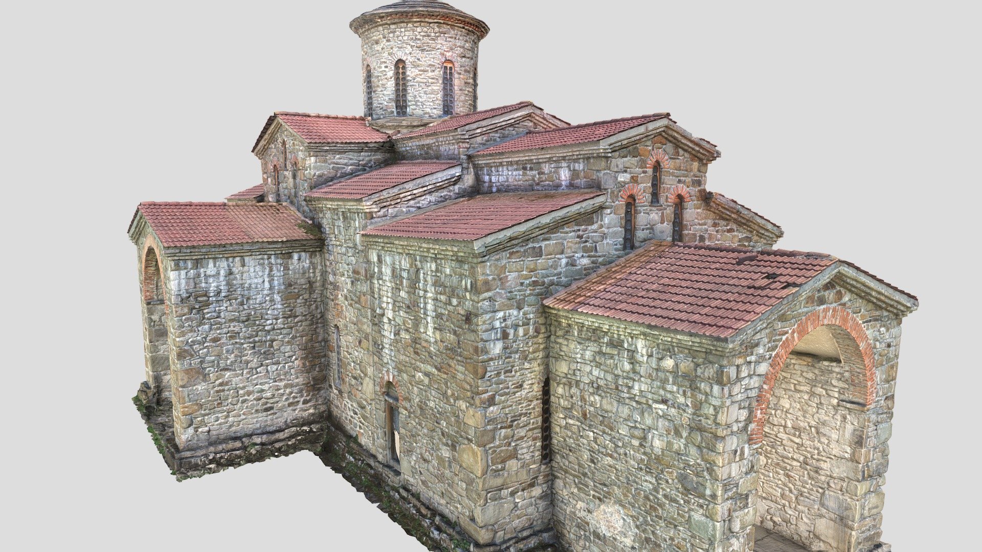 Christian church of the 10th century 3d model