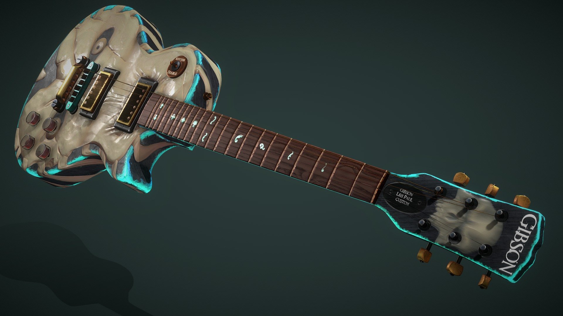 Gibson Les Paul Custom Guitar 3d model