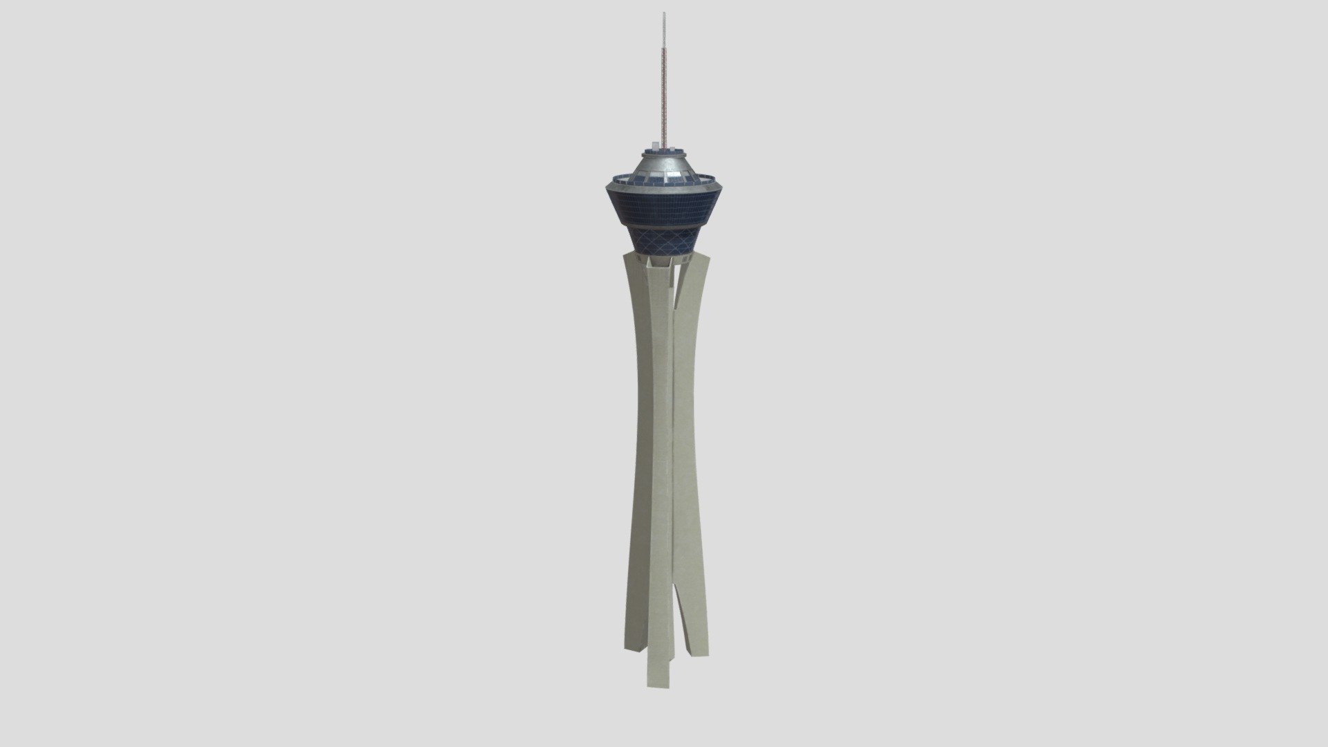 Las Vegas Stratosphere with 4K Textures Low-poly 3d model