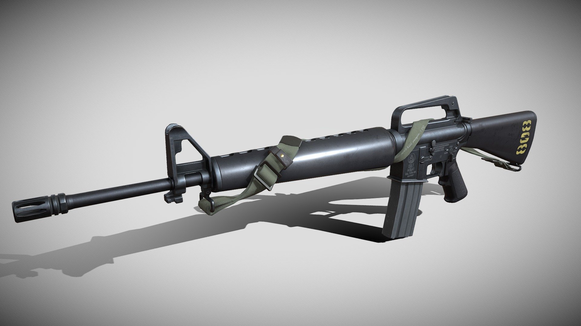 M16A1 3d model