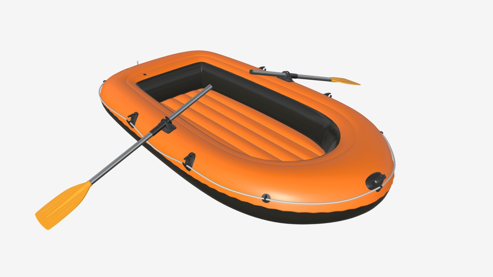 Inflatable boat 04 3d model