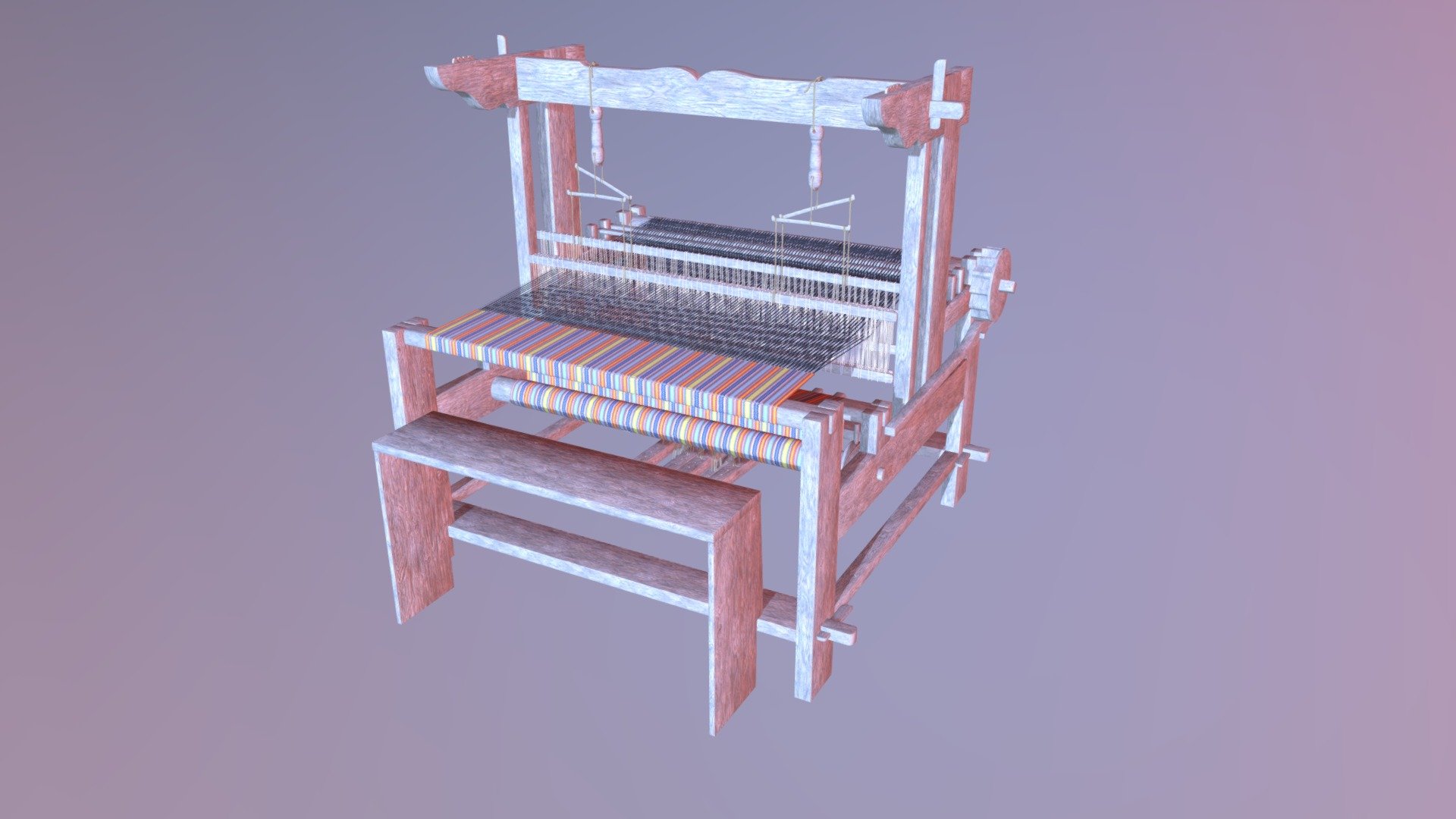 Tradition Latvian Loom 3d model