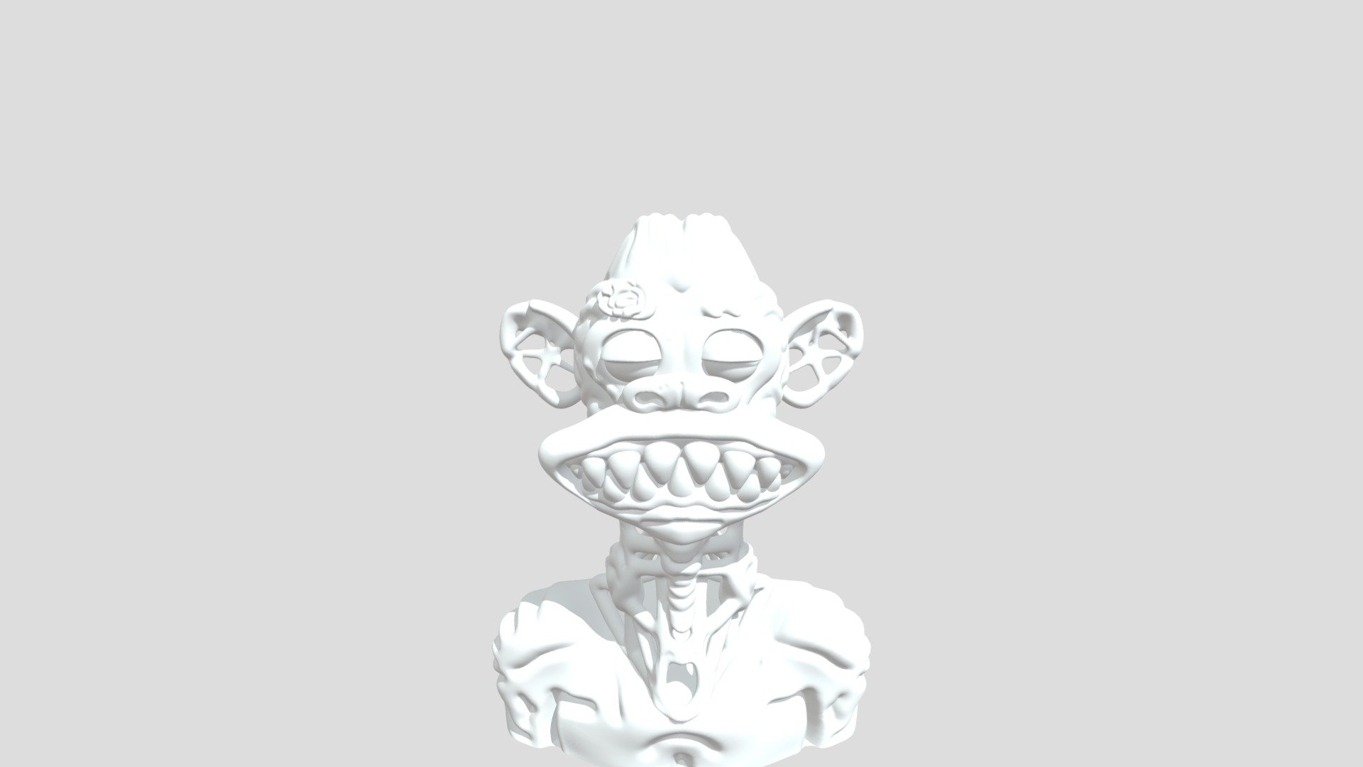 Mutant Ape Bust 003 3d model