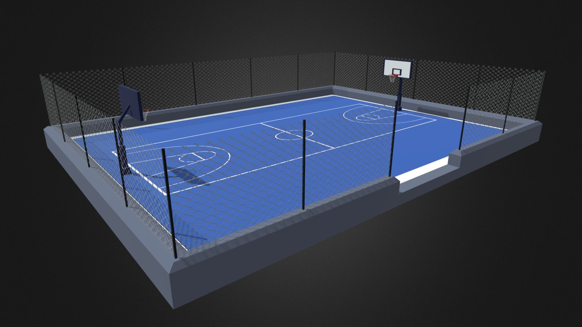 Basketball Court 3d model