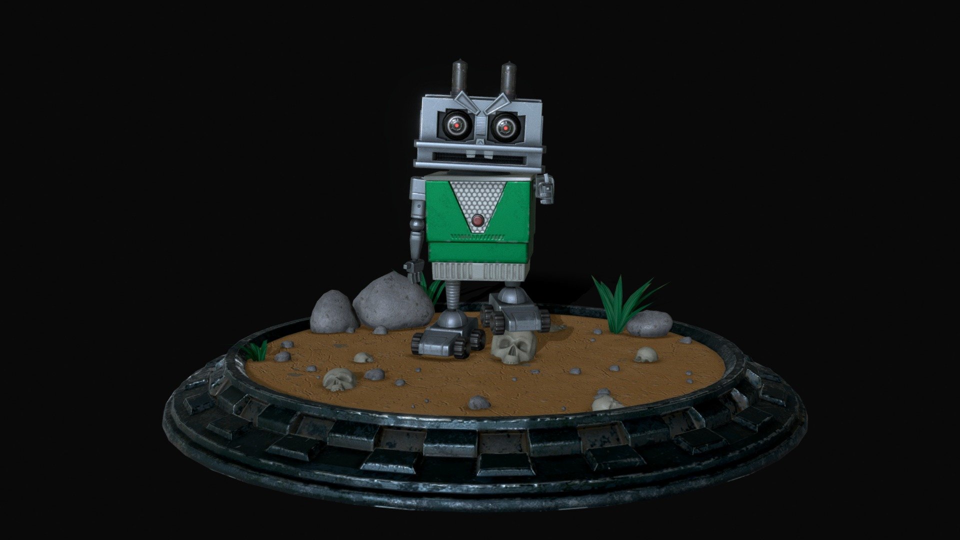 Robot Lowpoly model 3d model