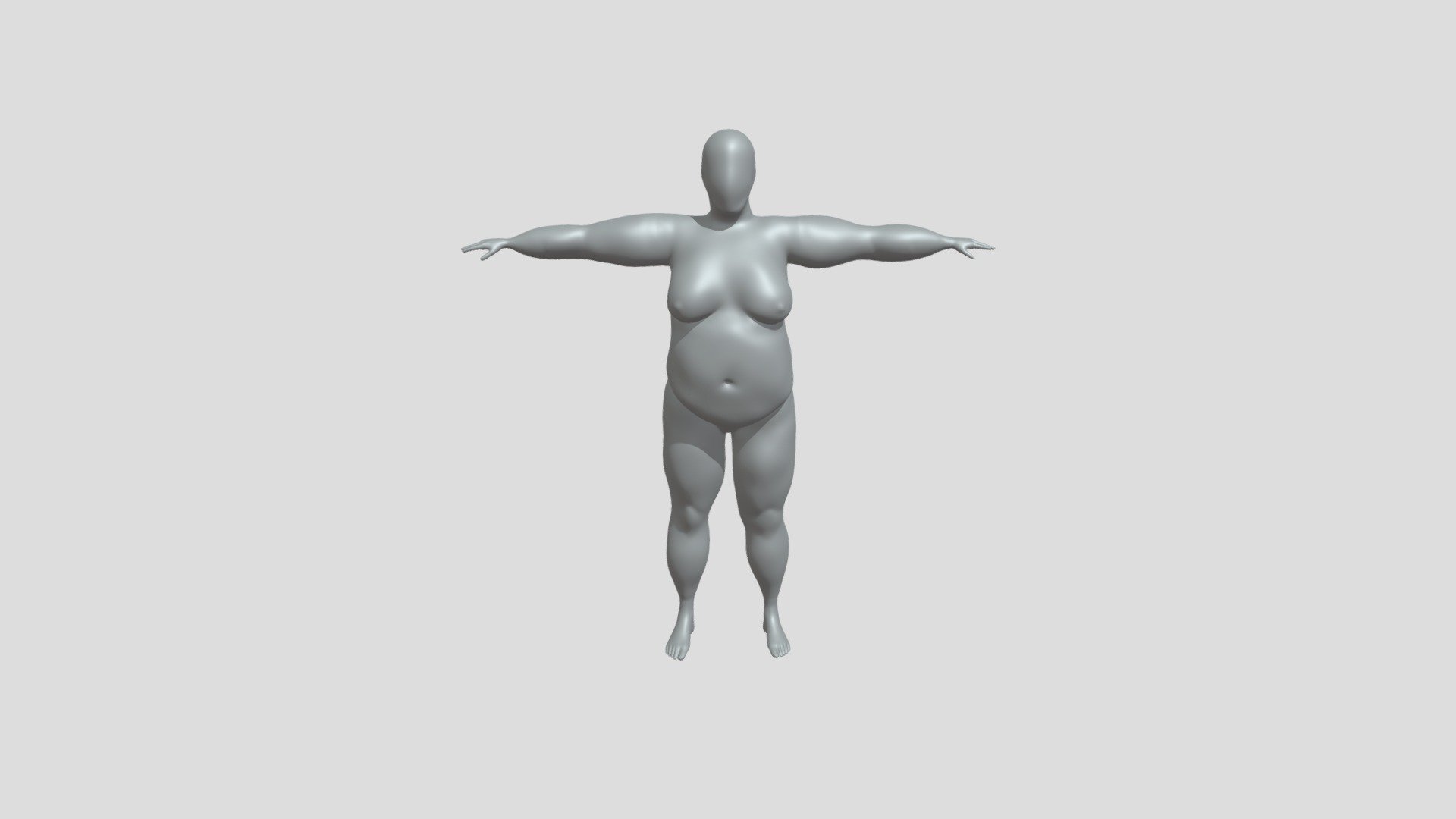 Female Character 3d model