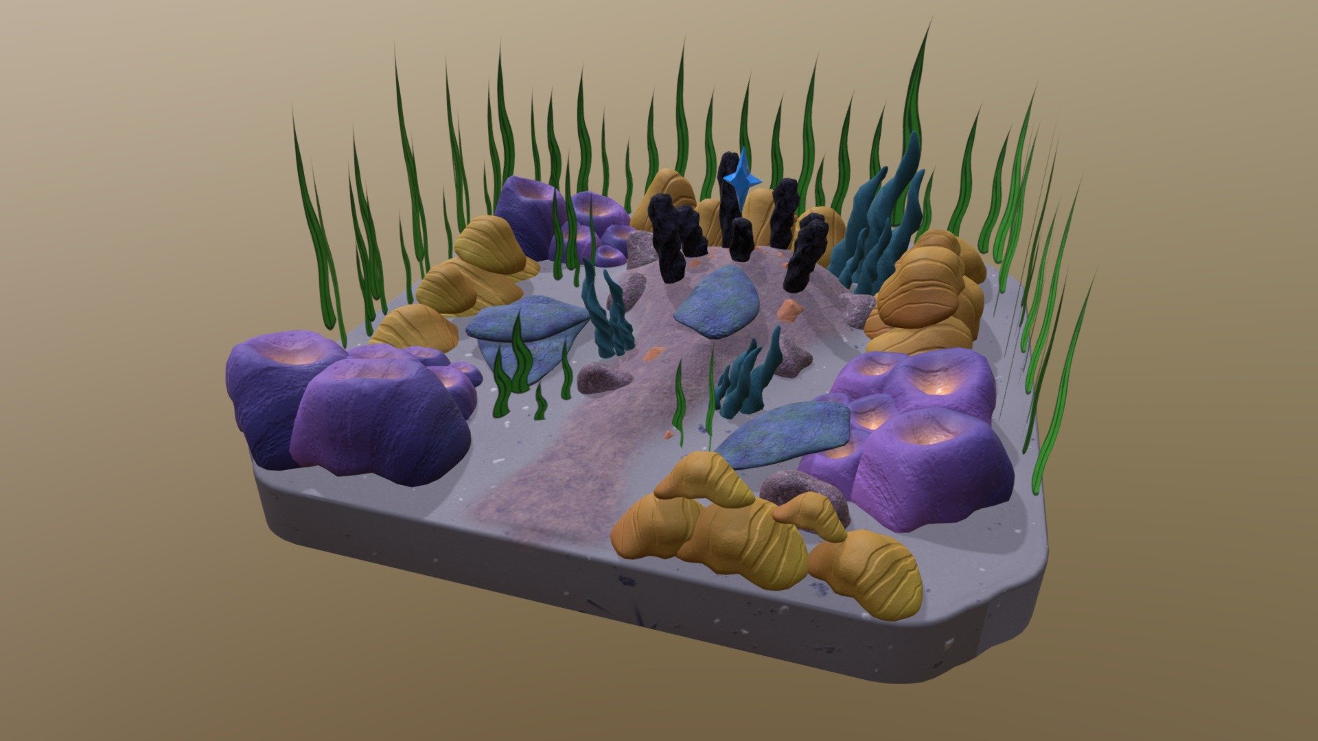 Underwater Diorama 3d model