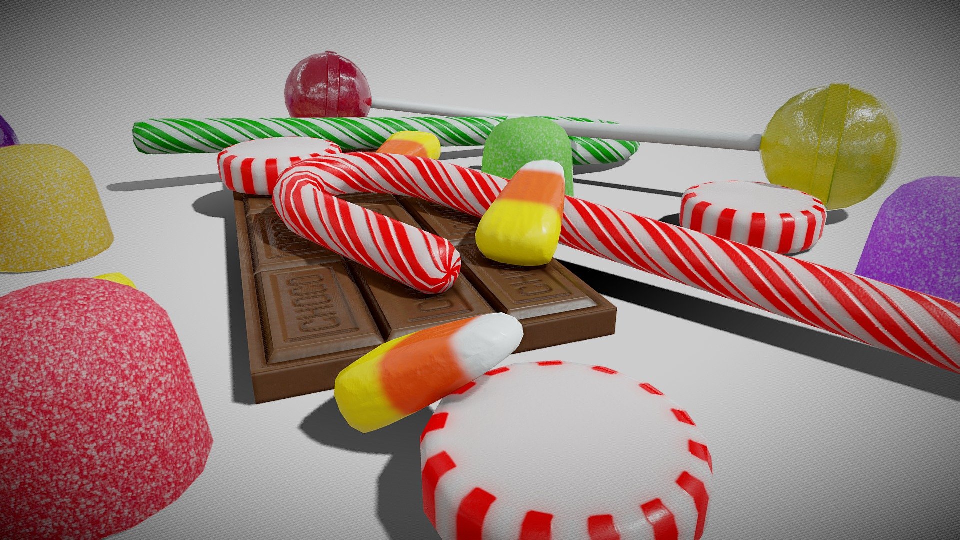 Assorted Candy 3d model