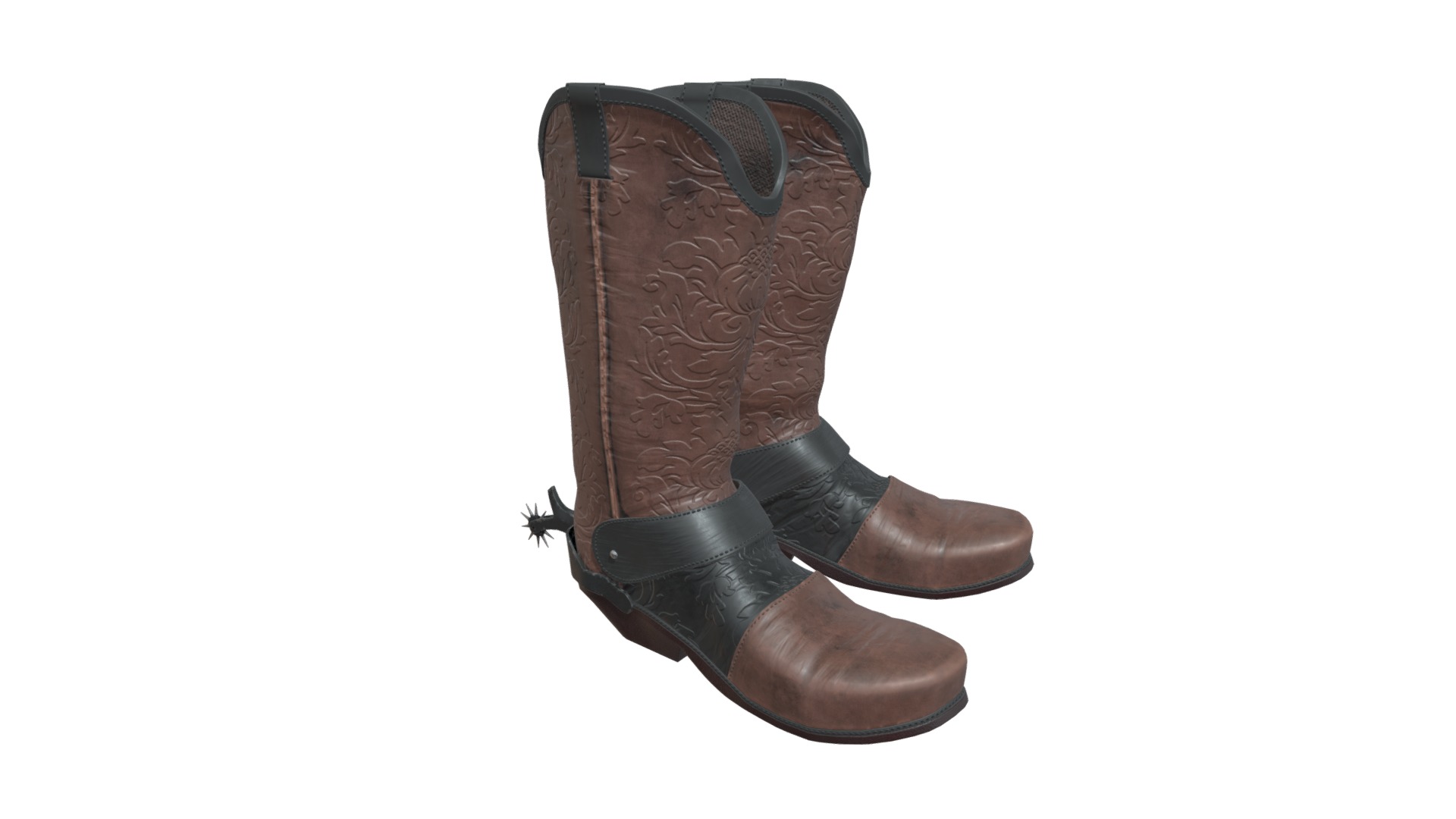 Cowboy boots 3d model