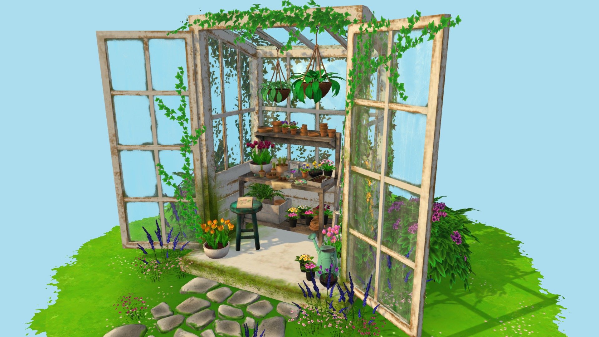 Tiny greenhouse 3d model