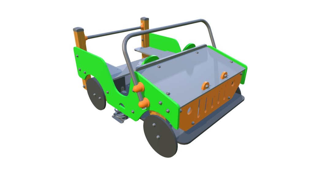 Comic Jeep Springer B110_A 3d model