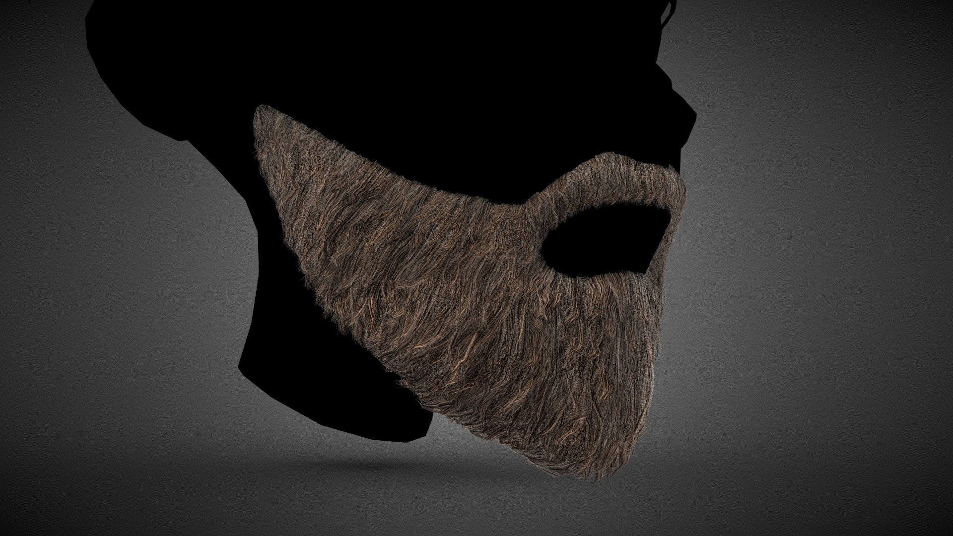 Facial Hair Cards Style 2 3d model