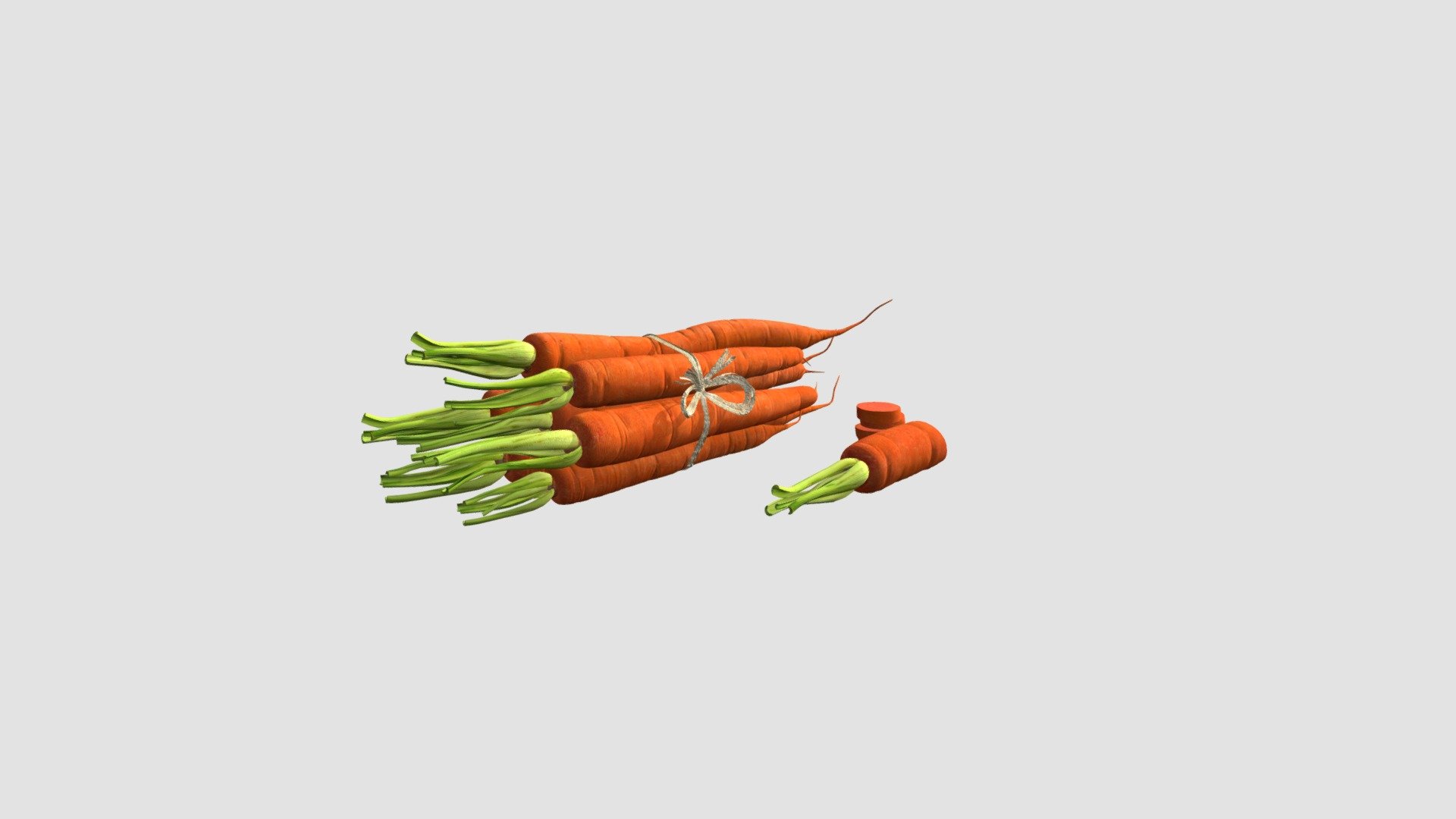 carrots 3d model