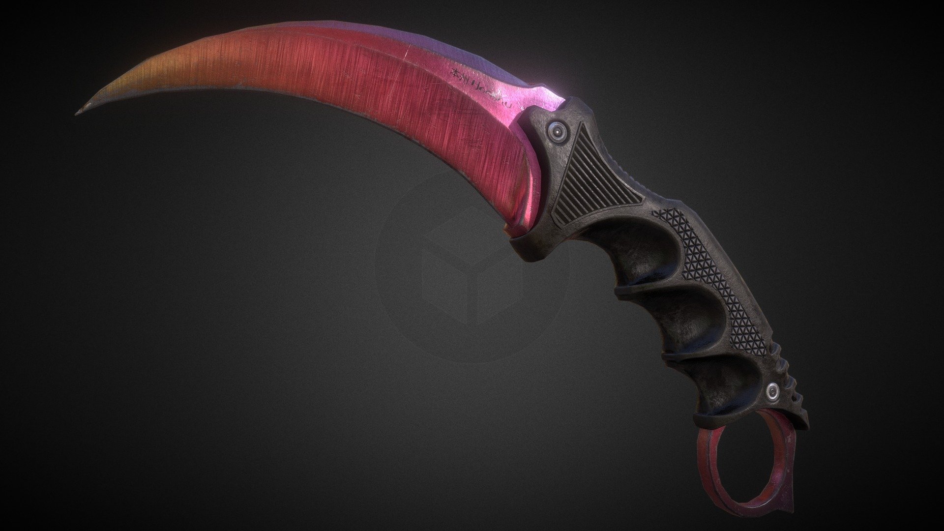 Counter Strike Global Offensive Karambit 3d model