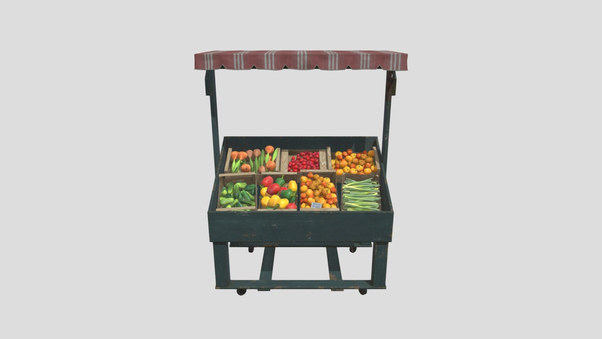 market stall 96 AM24 3d model