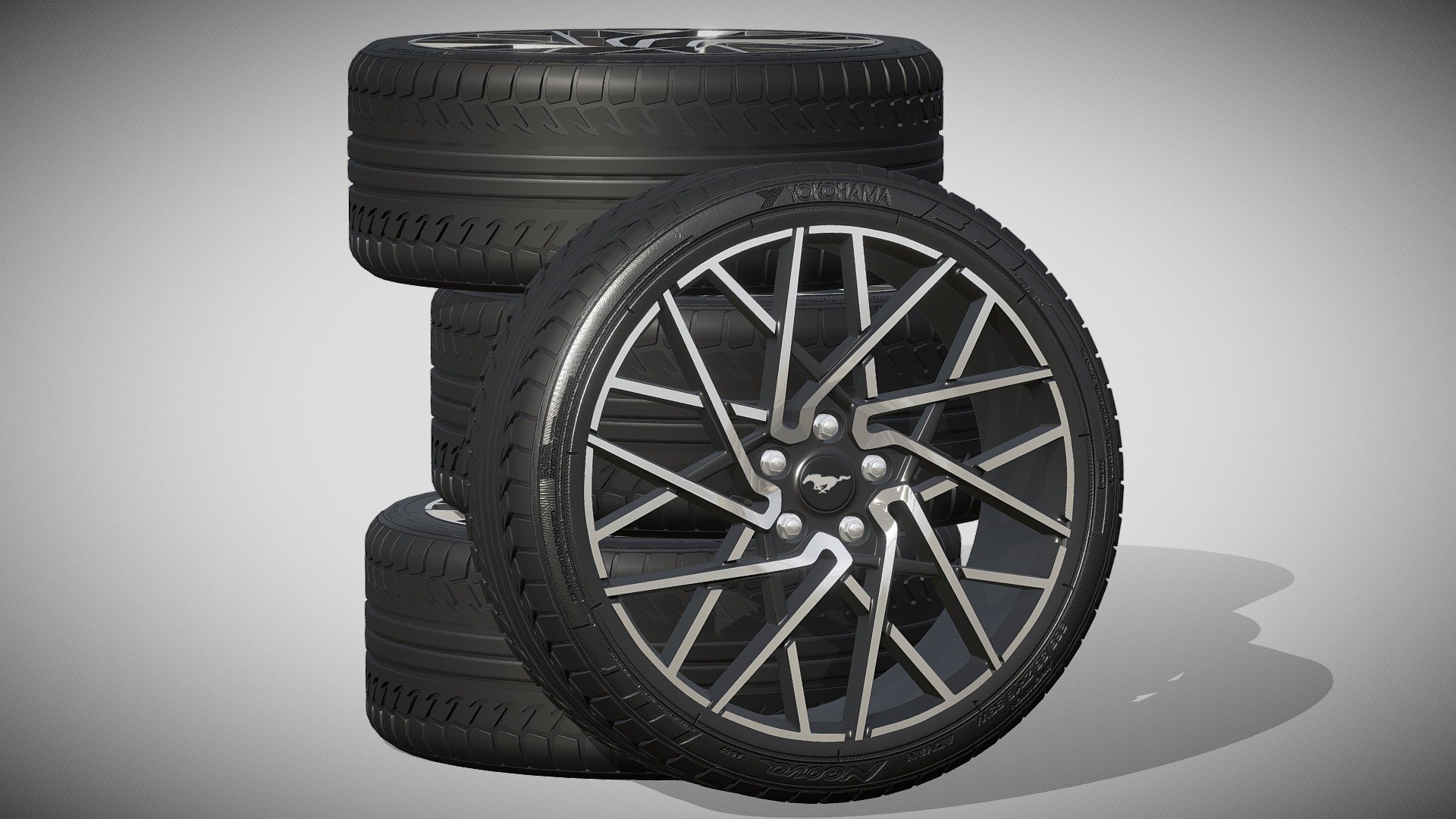 Ford Mustang Mach-E wheels 3d model