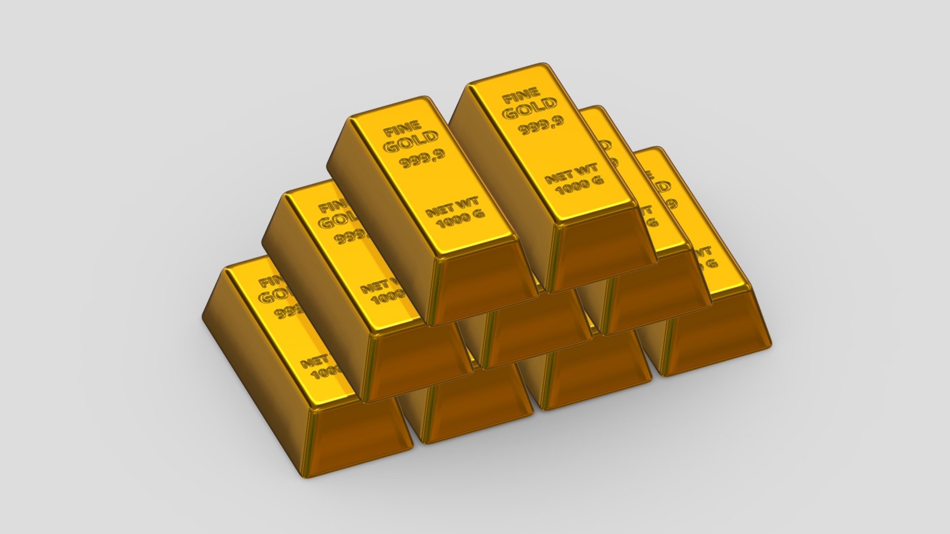 Gold Bar 3d model