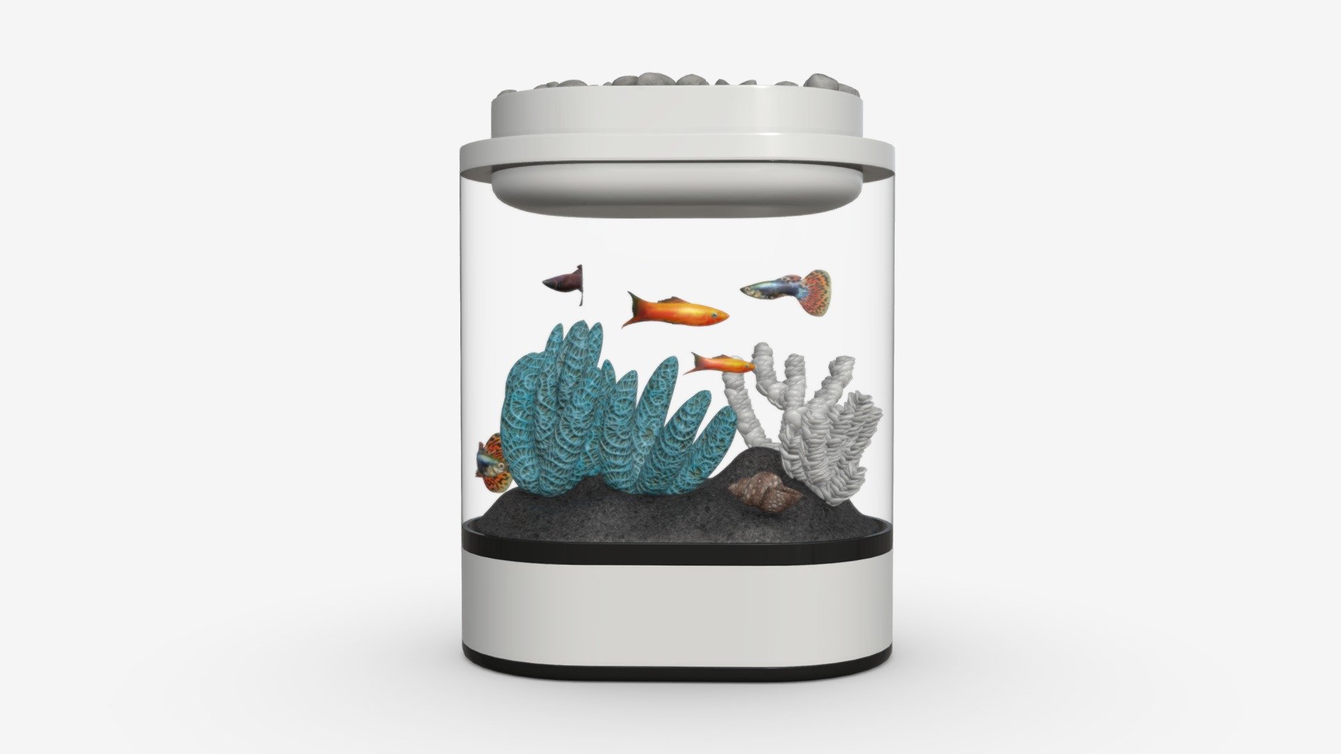 Xiaomi Geometry Mini Lazy Fish Tank 3d model