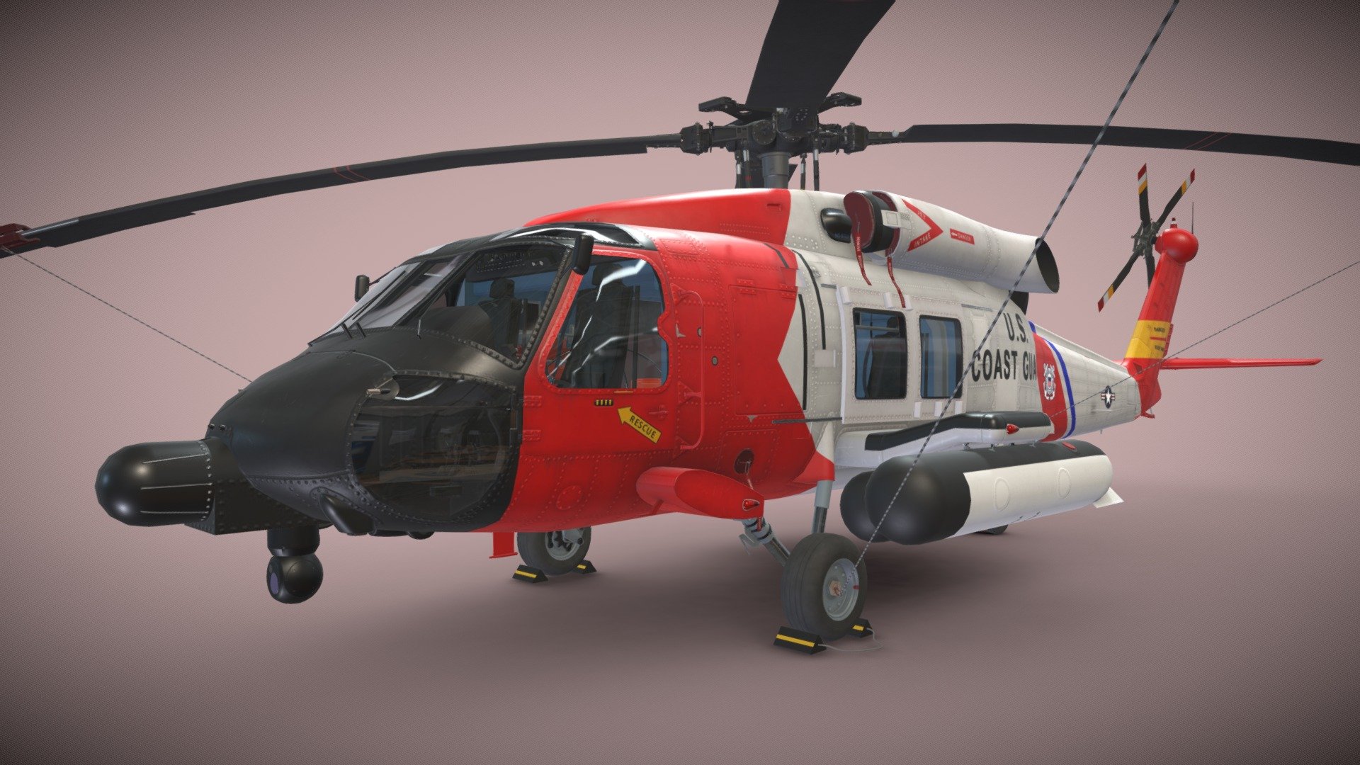 Sikorsky MH-60J "Jay Hawk" Static 3d model