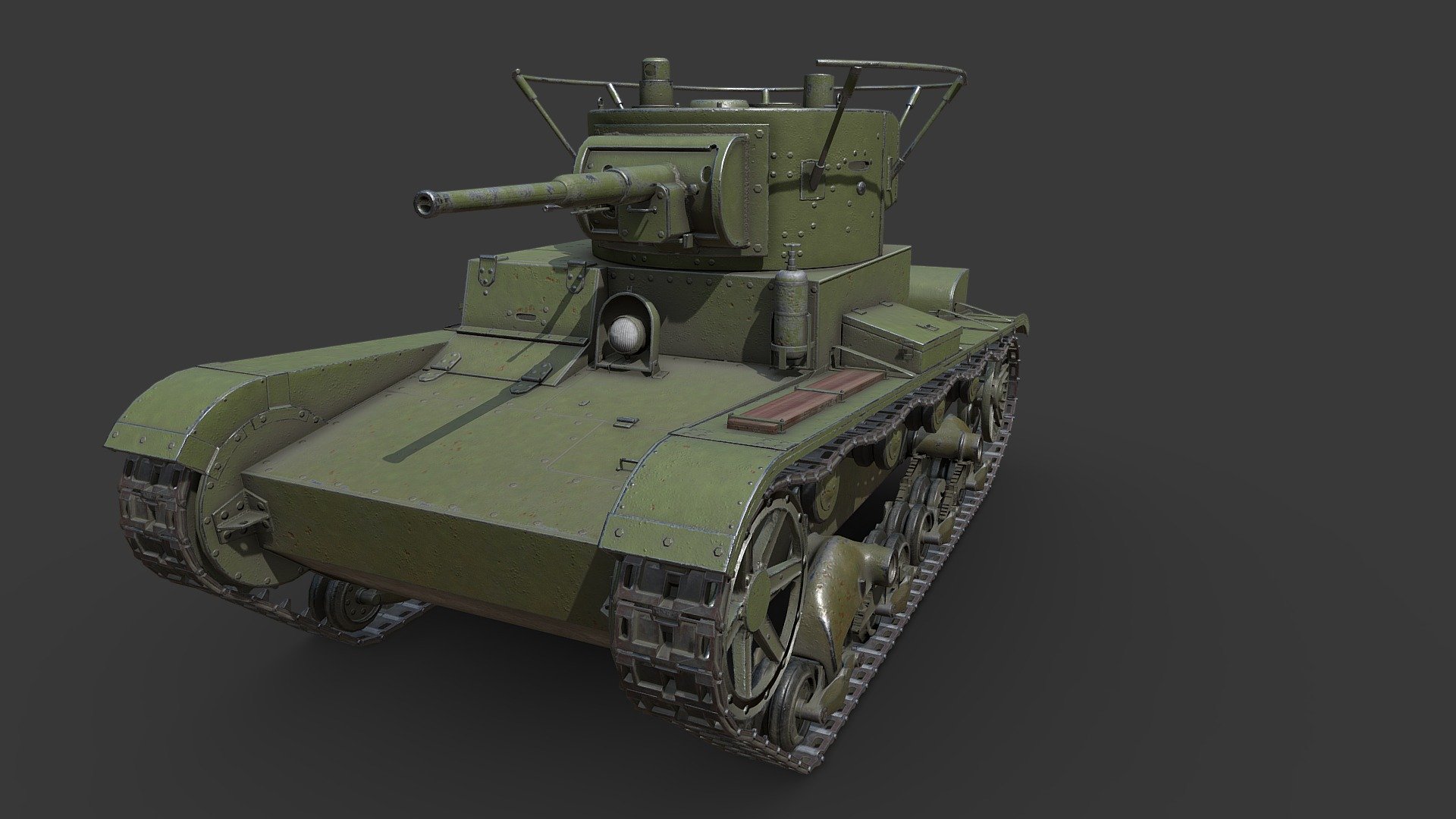 Tank T-26 3d model