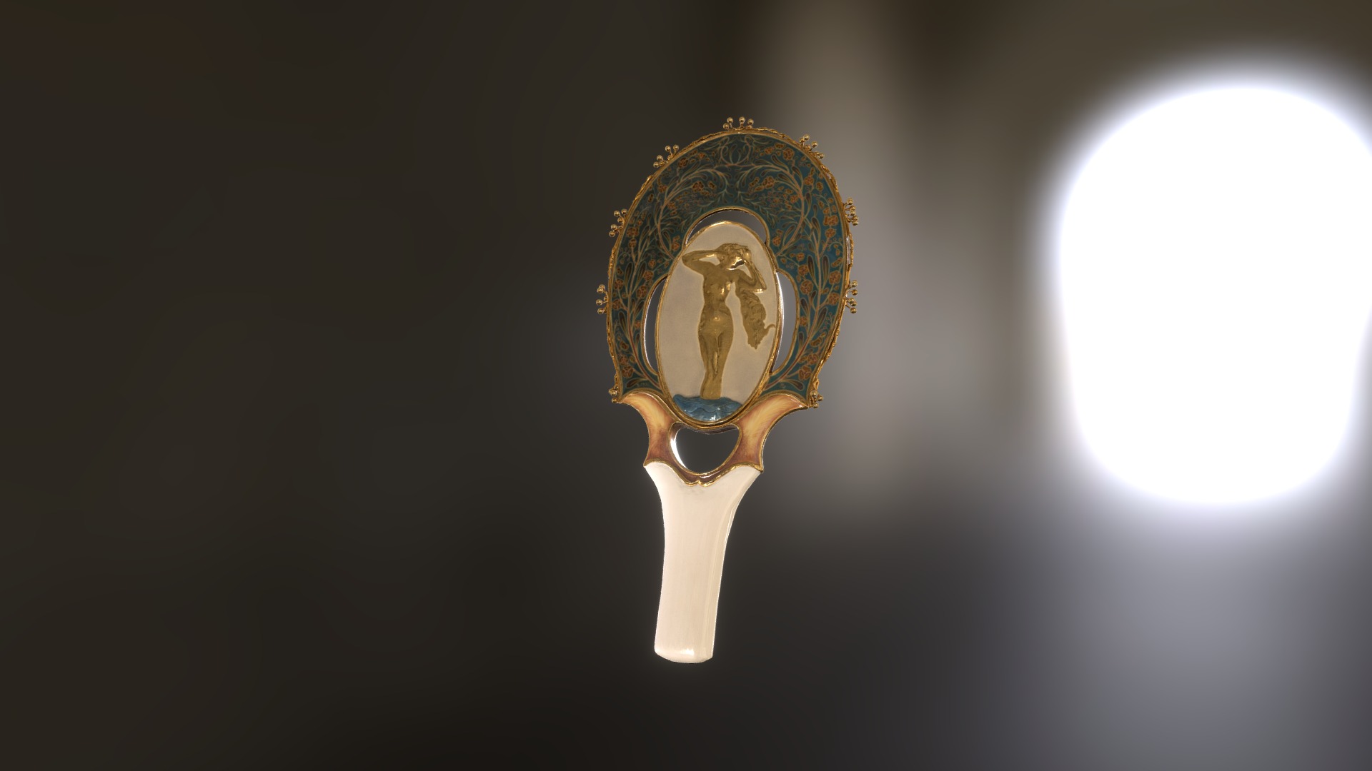 1978.43 Hand Mirror 3d model