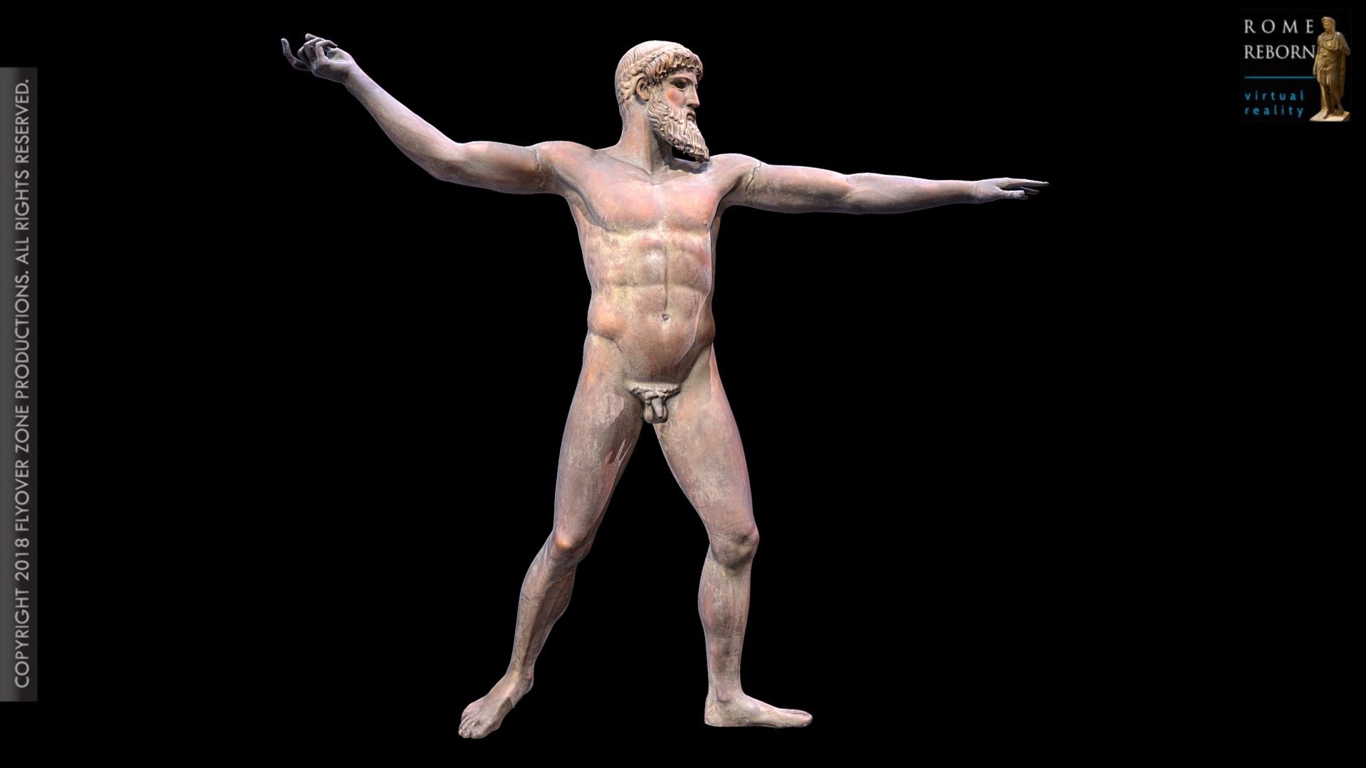 Poseidon or Zeus from Cape Artemision 3d model