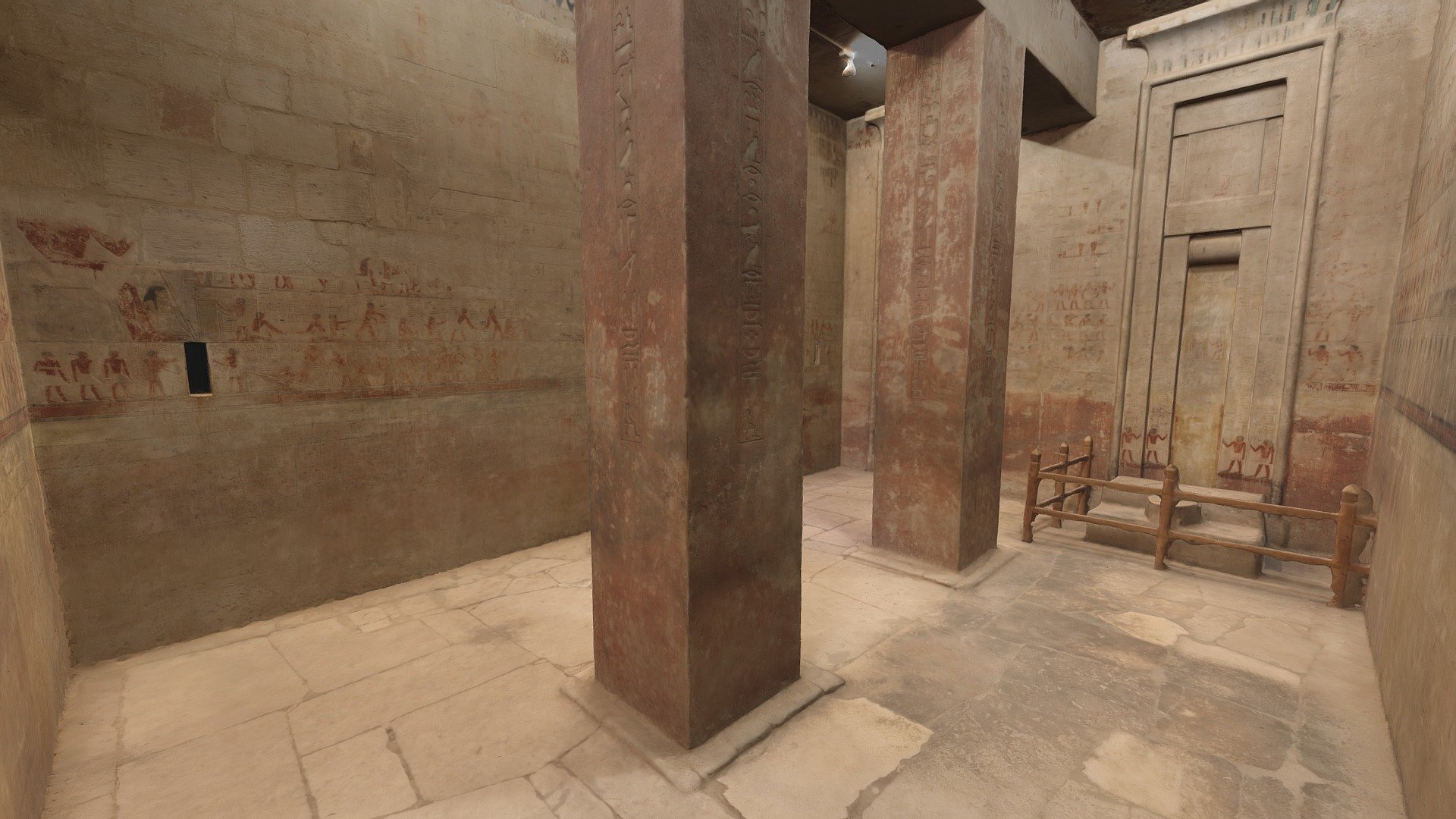 Inner Hall, Mastaba of Ti, Saqqara 3d model