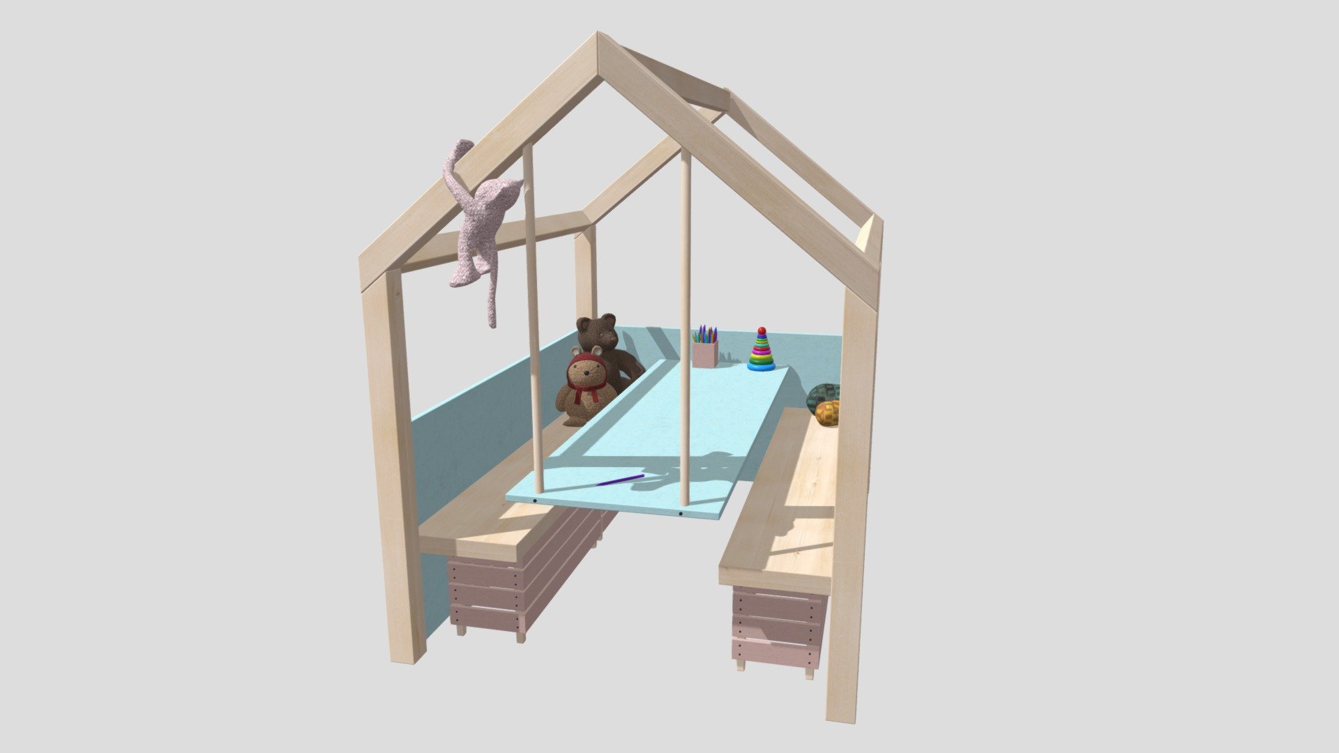 playground equipment 25 AM244 Archmodel 3d model