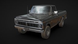 Ford F100 1976 New Black