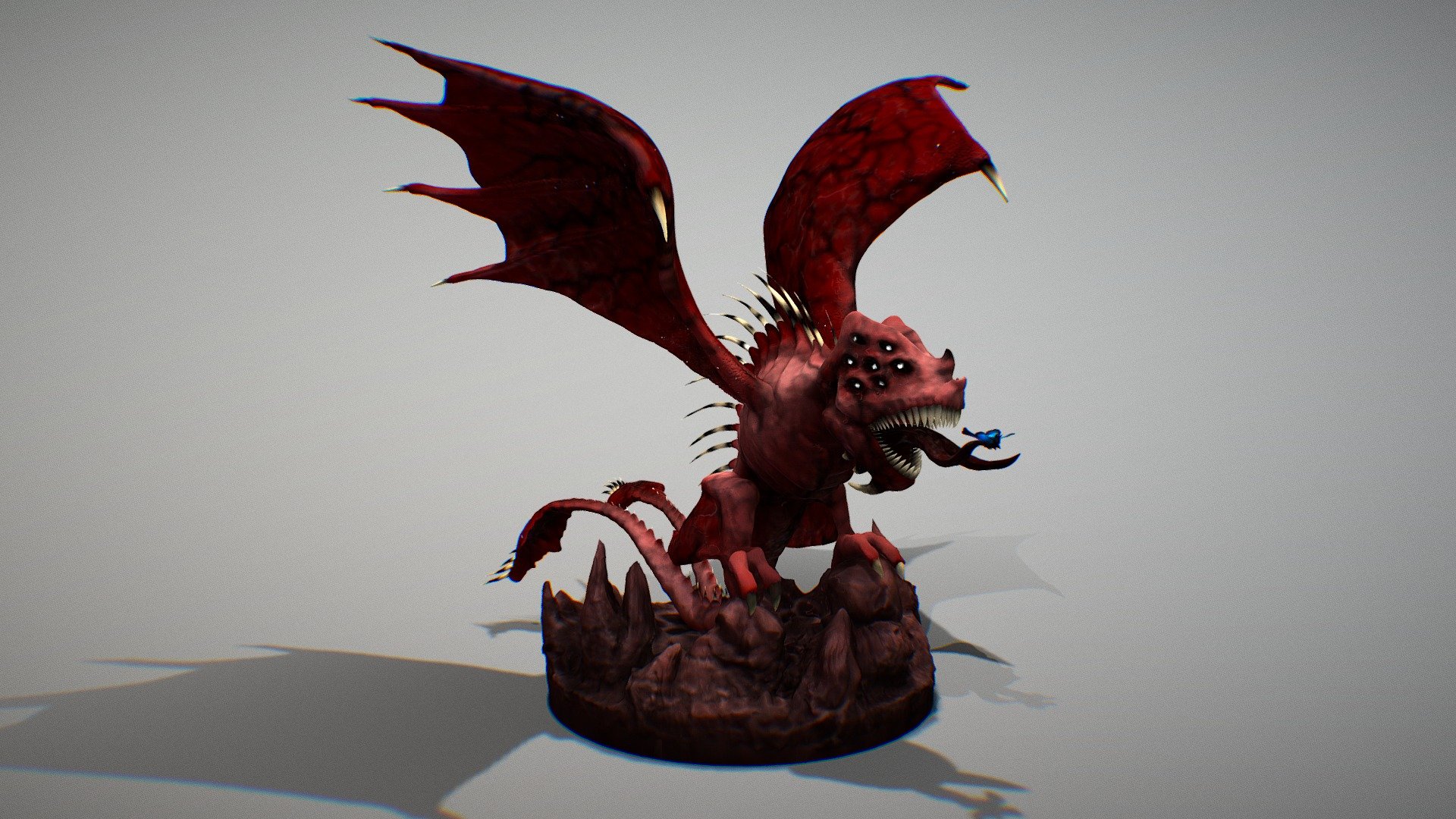 Hellbat (Infernum Vespertilio) Color 3d model