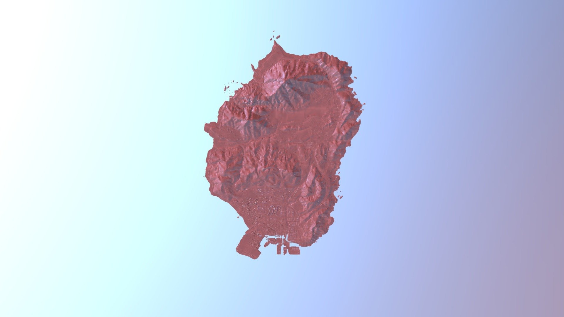 Gta V map 3d model