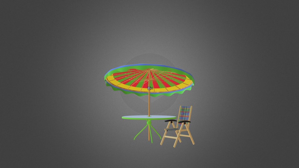 Patio Set 3d model