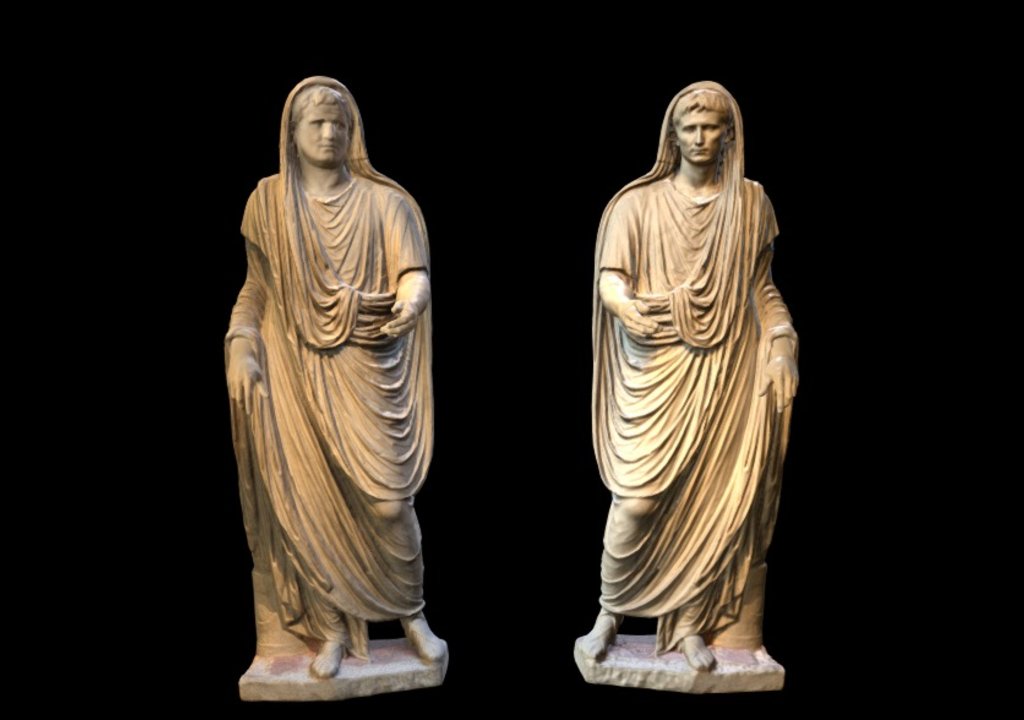 Augustus and Agrippa 3d model