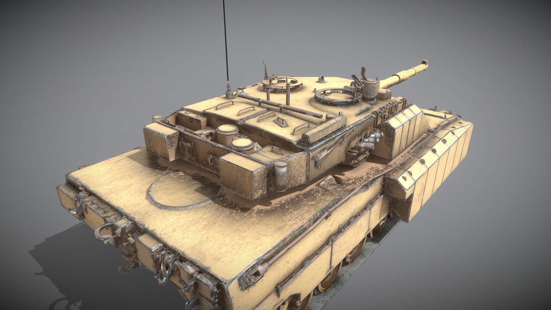 simple tank 3d model