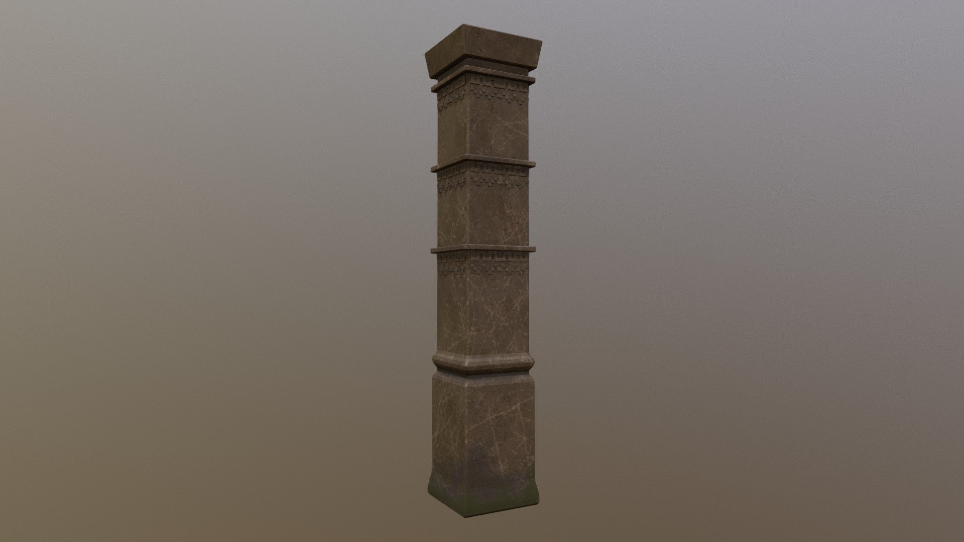 Mayan Pillar 3d model