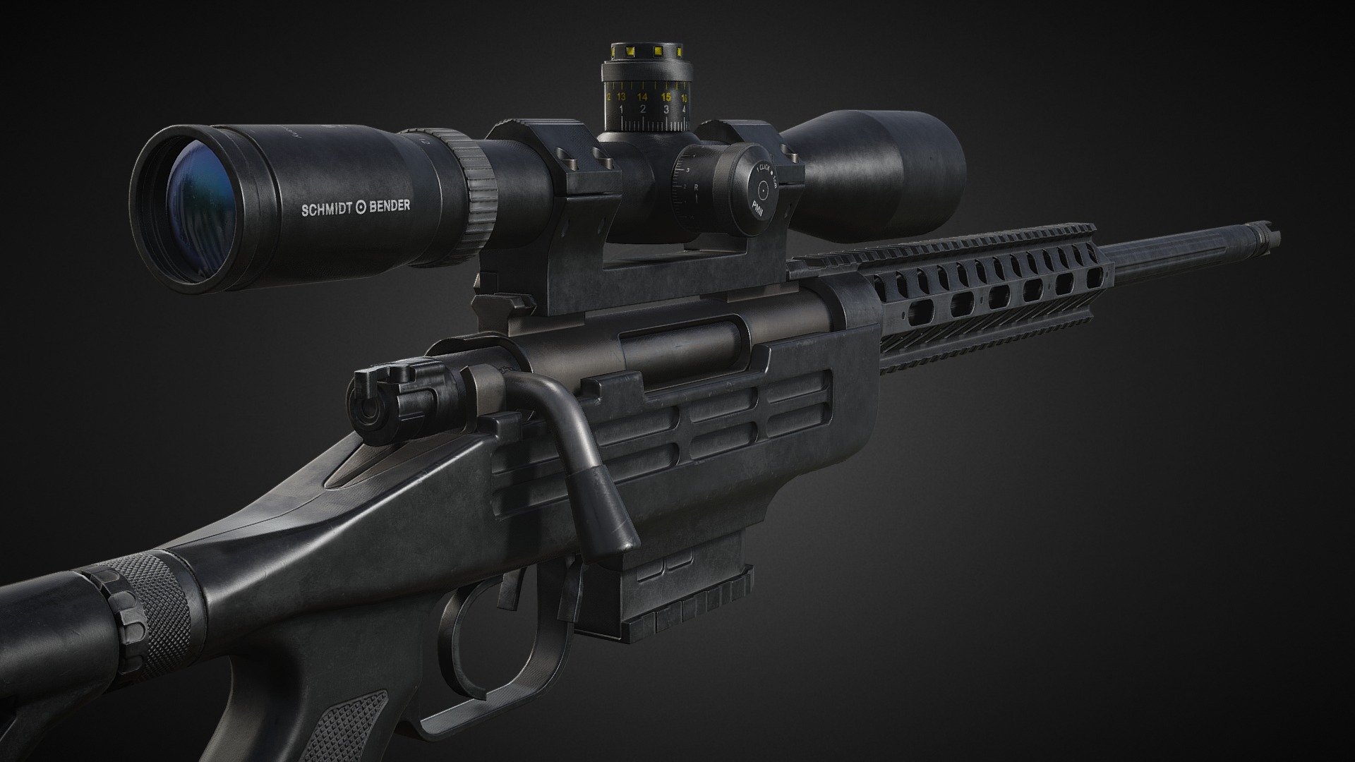 K14 Rifle 3d model