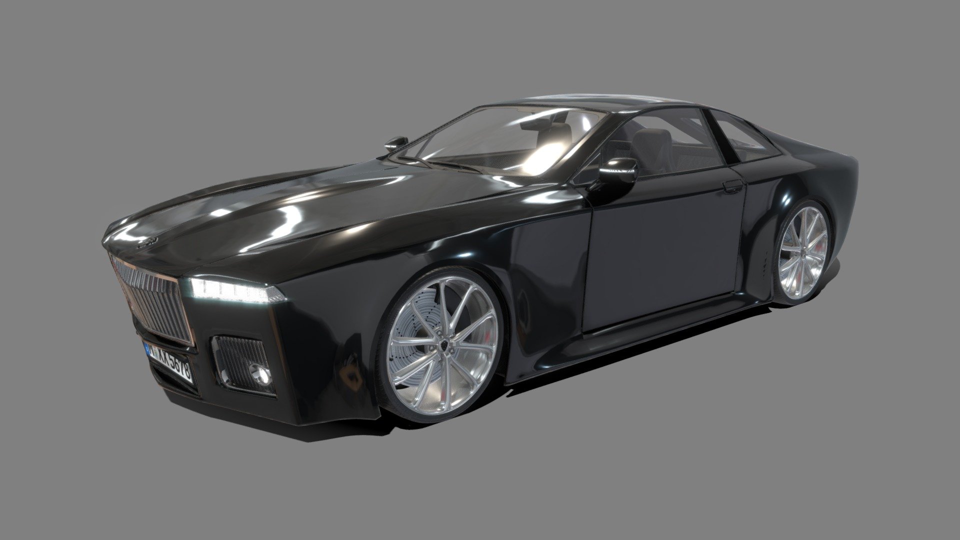 Fictional Car Design 3d model