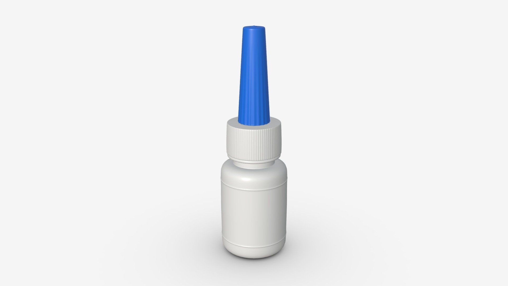 Plastic bottle for glue 3d model