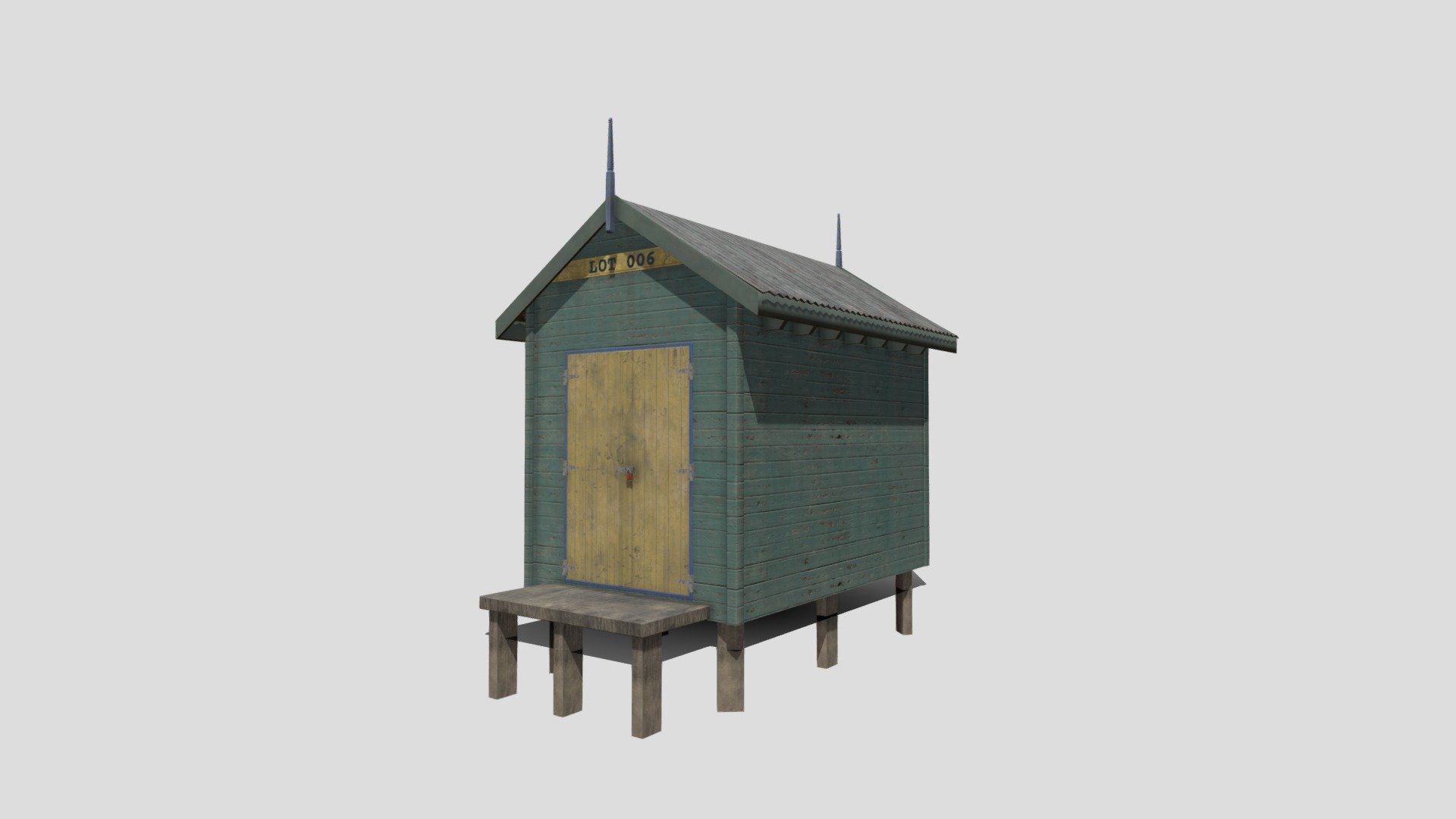 Beach Hut 3d model