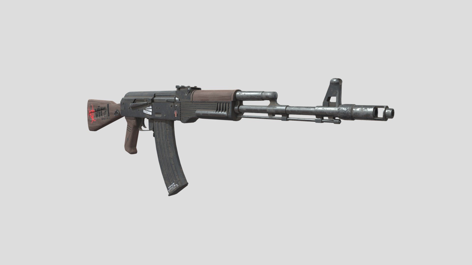 AK47 Terrorist Riffle 3d model