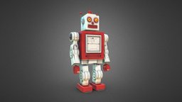 Retro toy robot