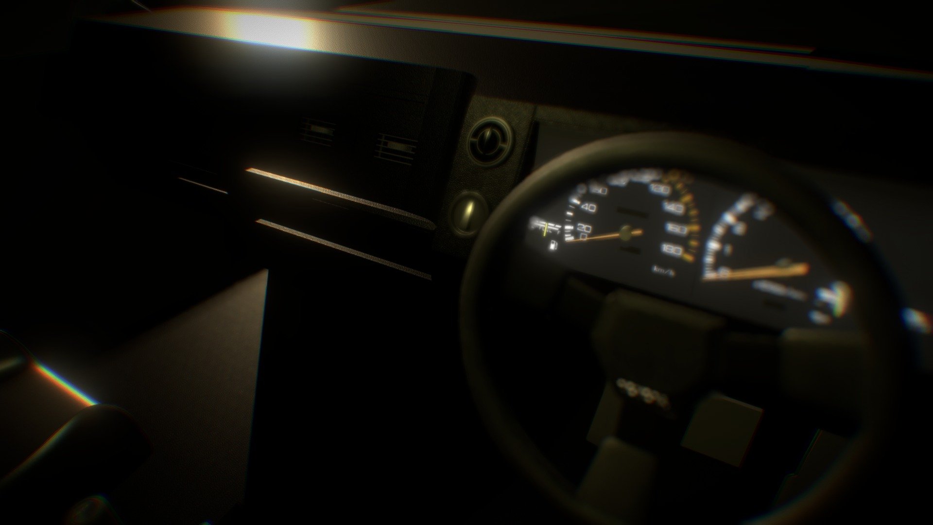 Interior: Toyota Sprinter Trueno AE86 3d model