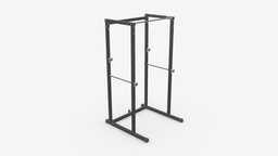 Adjustable exercise bench cage