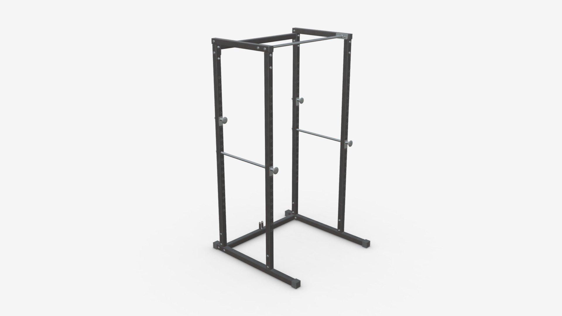 Adjustable exercise bench cage 3d model